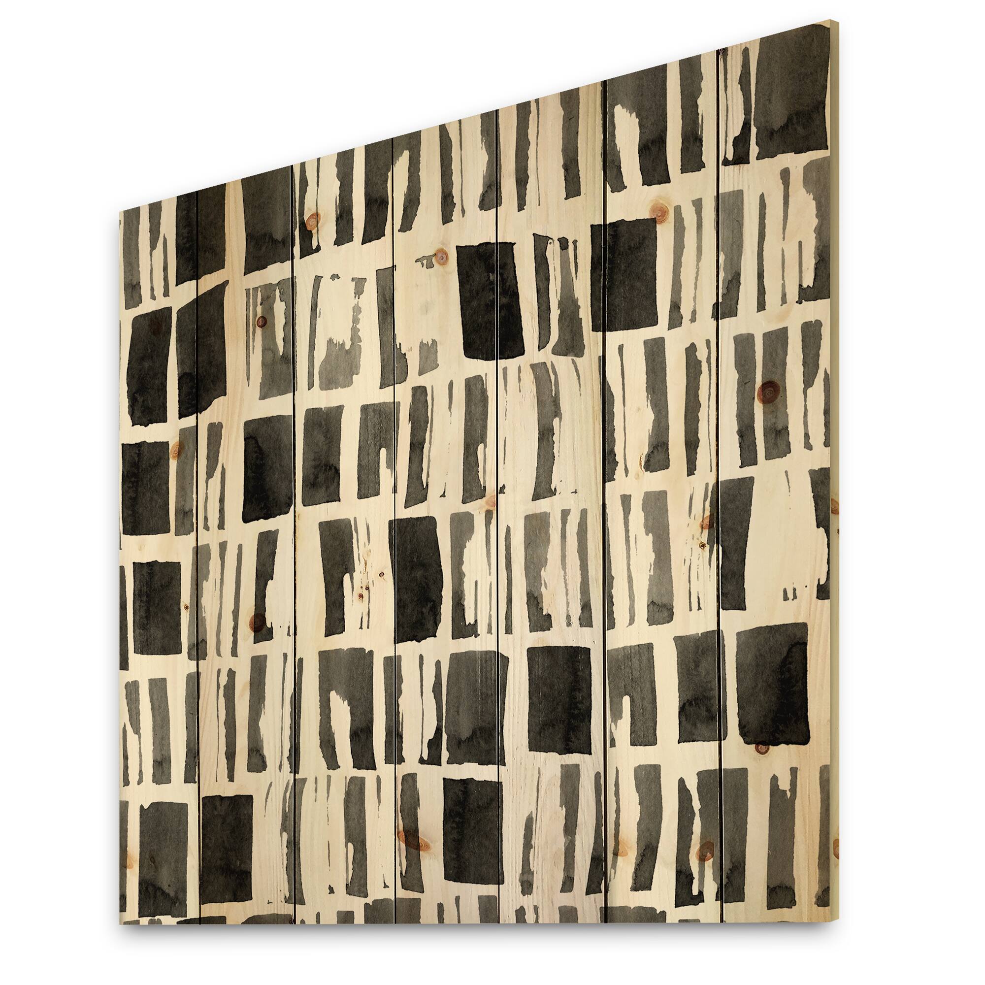 Designart - Abstract Monochrome Bricks